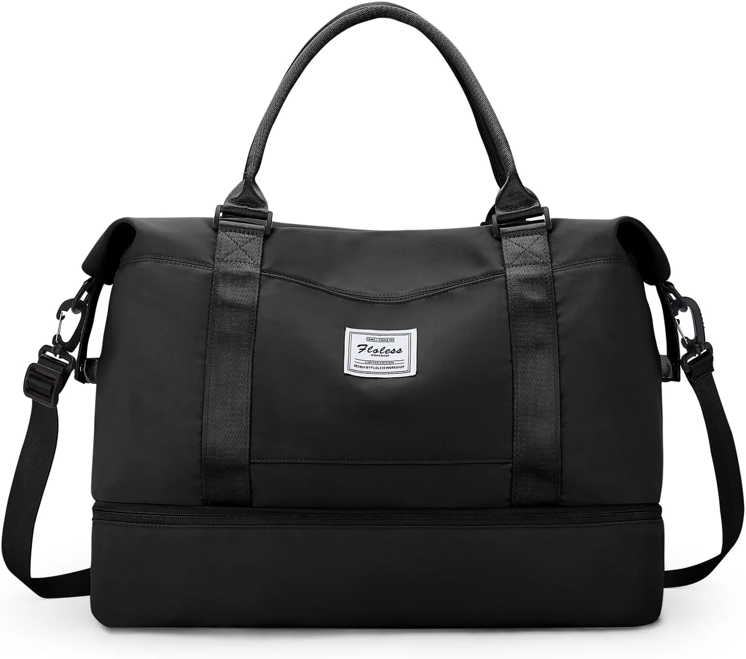 Travel Duffel Bag with Shoes Compartment, Overnight Weekender Bags for Women,Carry on Personal Item Bag,Medium Size