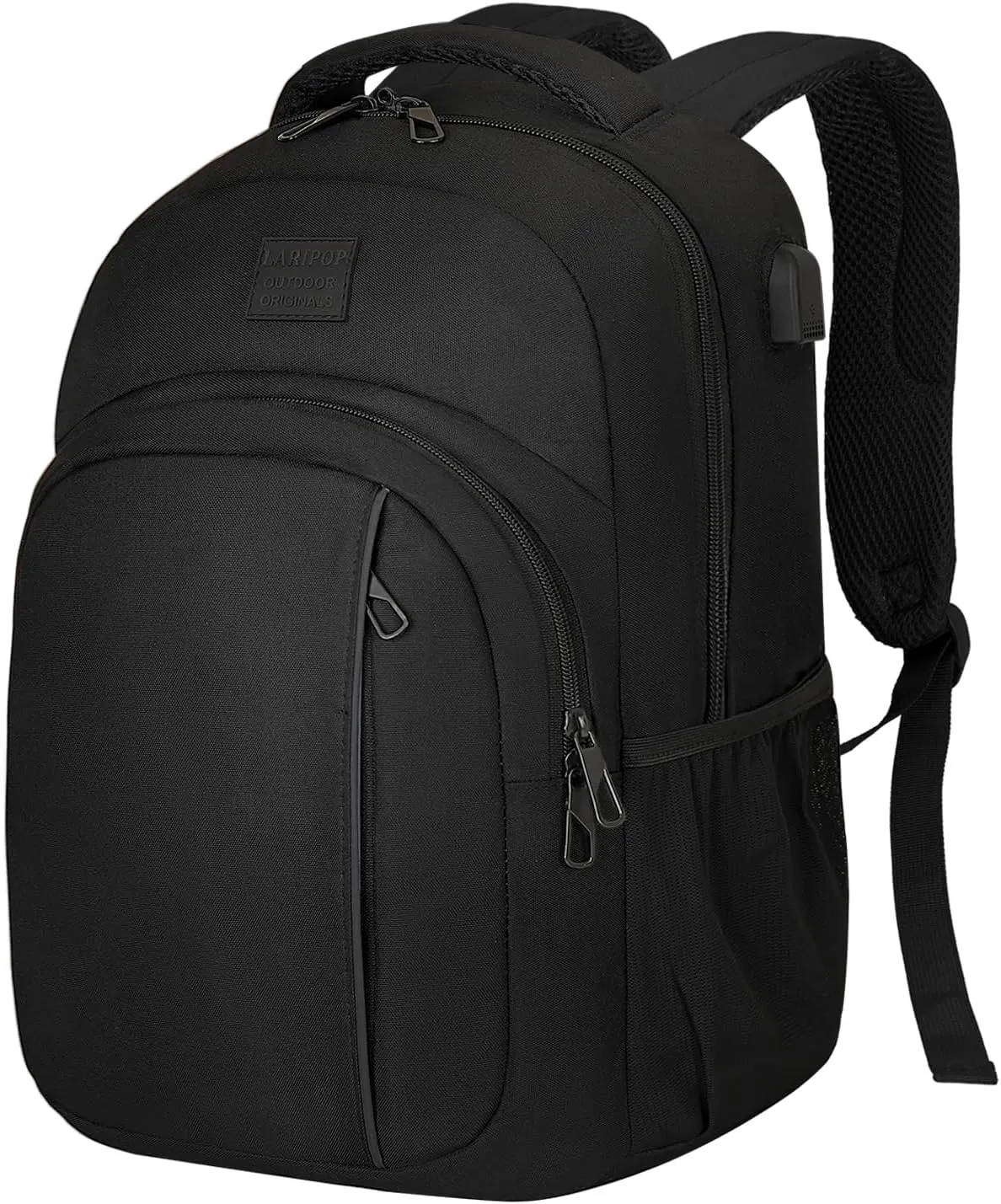 Travel Laptop Backpack,15.6 Inch Business Laptop backpack for Men Women with USB Charging Port,Water-Resistant Laptopack Weekender Daypack for Work College Computer