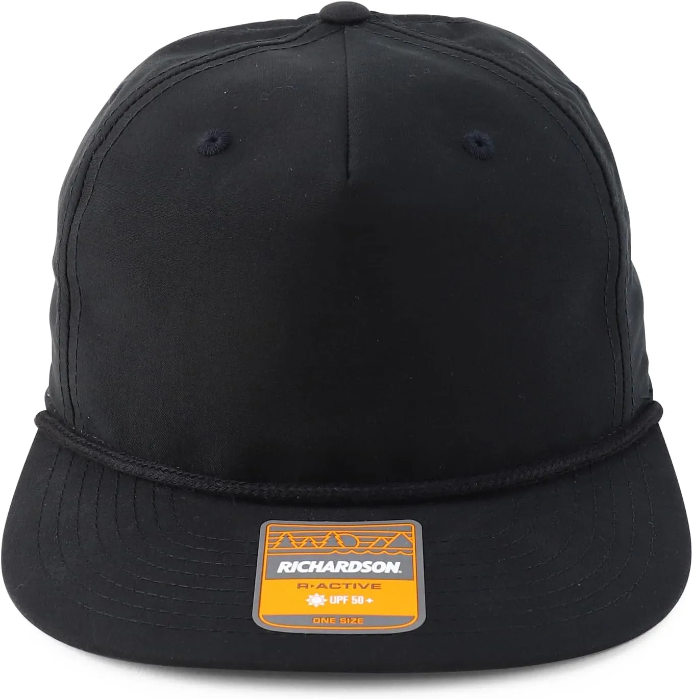 Trendy Apparel Shop UPF 50 Unstructured 5 Panel Flatbill Golf Snapback Cap