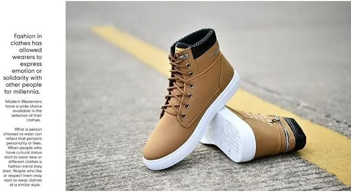 Trendy British Style High-top Canvas Sneakers for Men - Lace-up Design, Casual and All-match, with Zipper Decoration