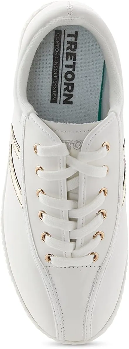 TRETORN Women's Nyliteplus Leather Lace-Up Sneakers