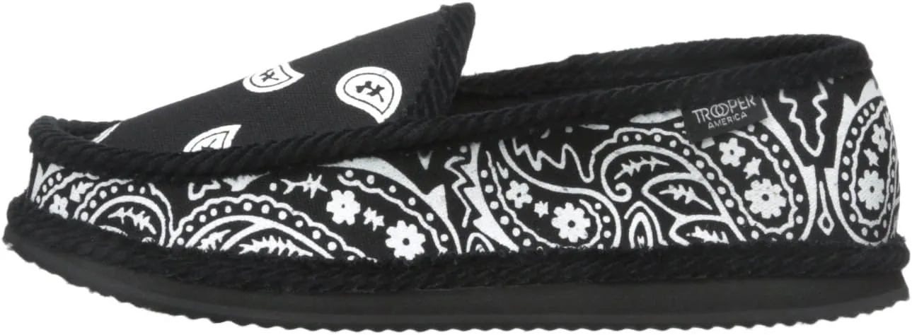 Troooper America KS-002 Bandanna Paisley Slip-On House Shoe Slippers