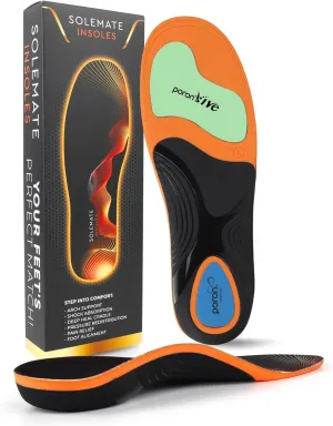 Ultimate Comfort Insoles for Men & Women - Arch Support, Heel Relief, Plantar Fasciitis Cure, Flat Foot Fix, Anti-Fatigue, Shock-Absorbing for Work Boots & Long Days on Your Feet