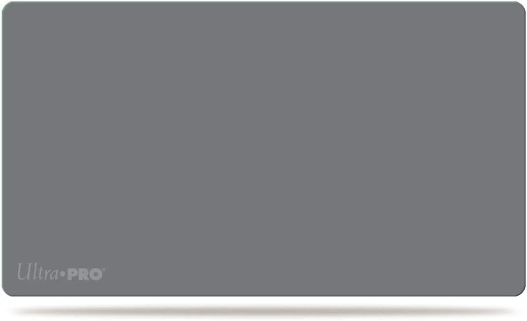 Ultra Pro Solid Smoke Grey Playmat for Card Games and Workstations - Protect Your Cards While Battling Against Friends or Enemies, Great for at Home Use as Mouse pad, Deck Display Pad