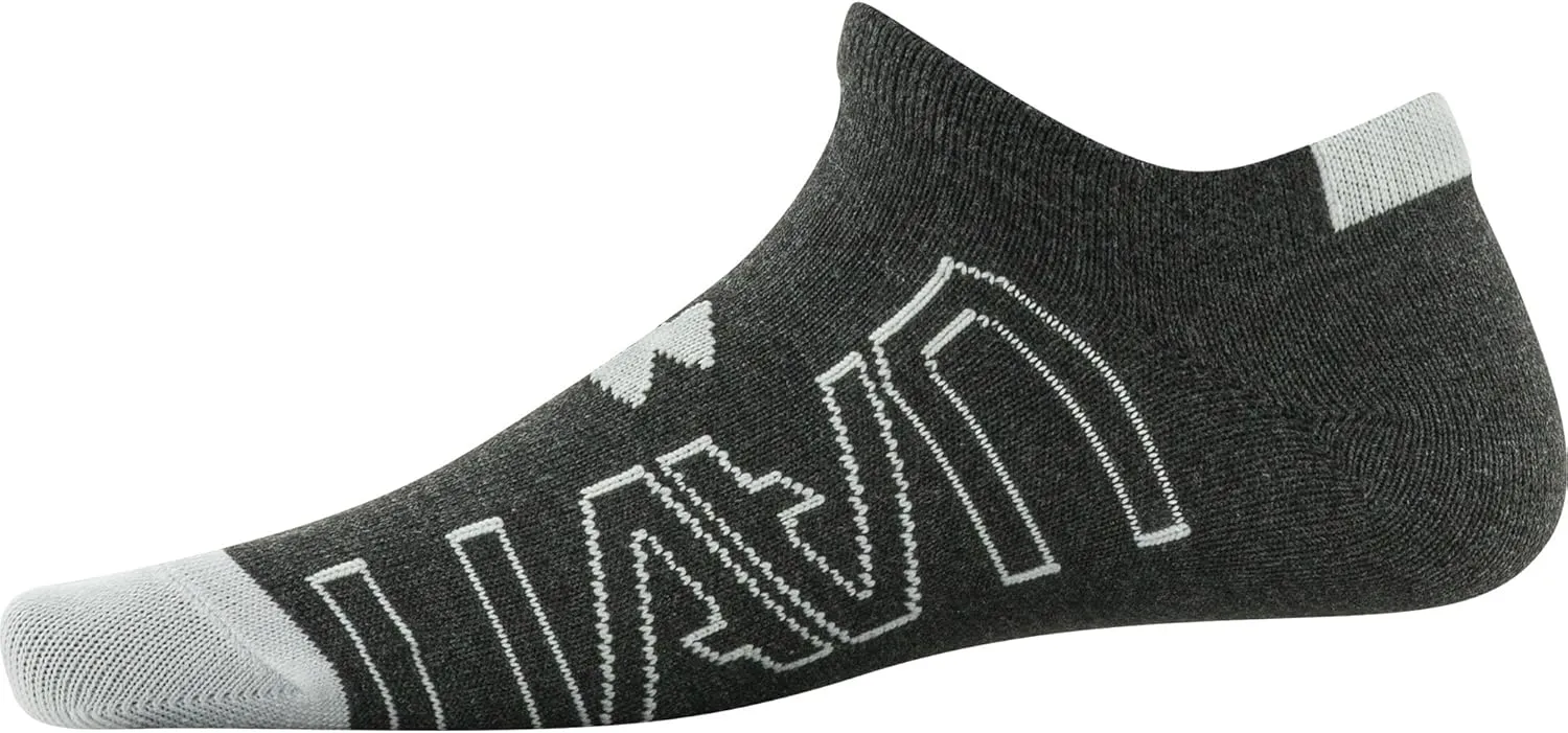 Under Armour Kids' Essential Lite No Show Socks, 6-Pairs