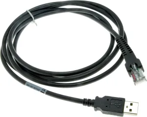 USB Cable Compatible with Zebra Motorola & Symbol Barcode Scanners Model CBA-U01-S07ZAR (2M / 6FT Flat)