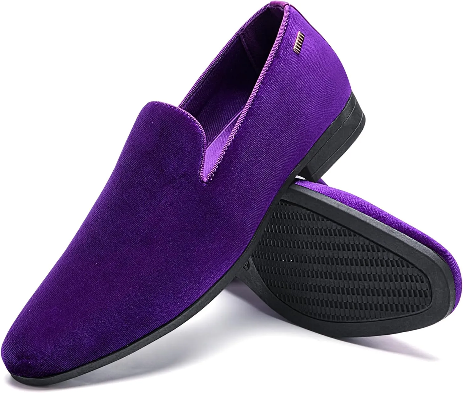 UUBARIS Mens Velvet Loafers Slip-on Dress Shoes Fashion Style Driving Shoes Classic Tuxedo Shoes Casual Oxford Shoes