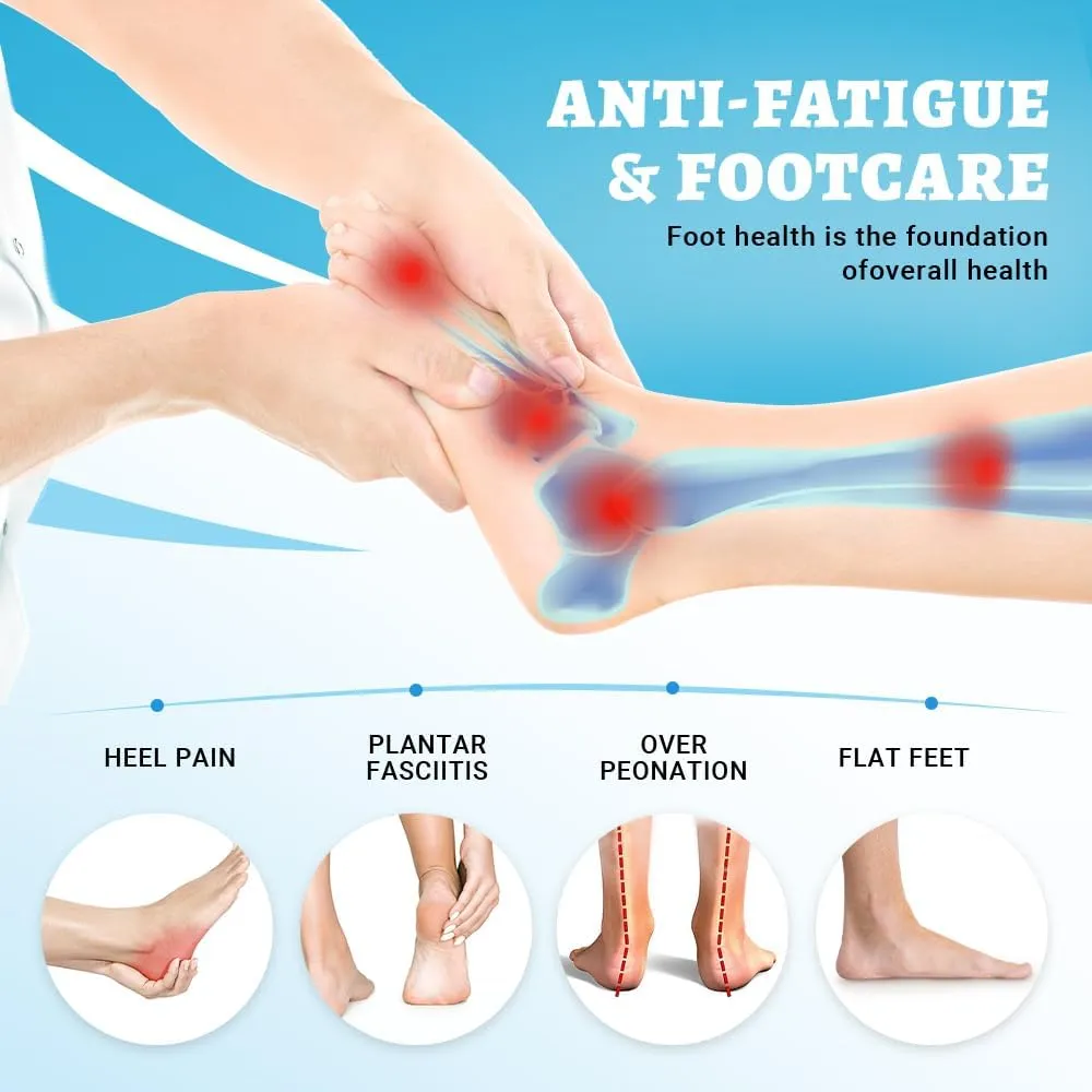 VALSOLE Plantar Fasciitis Insoles,210  lbsHeavy Duty Support Pain Relief Orthotics,Insoles for Standing All Day,Work Boot Shoe Insole for Flat Feet,Orthotic Insoles for Men Women