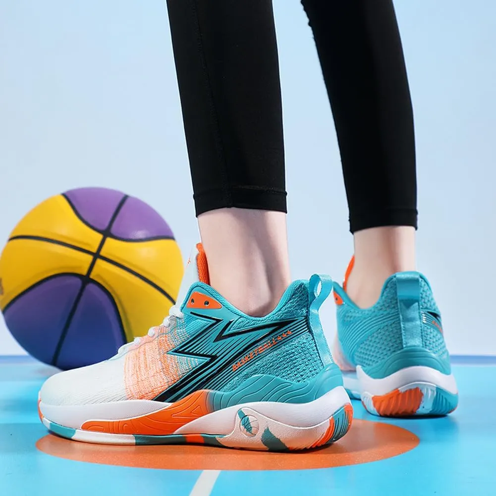 VAXAV Unisex Professional Outdoor Sports Sneakers High Top Basketball Athletic Running Tennis Shoes