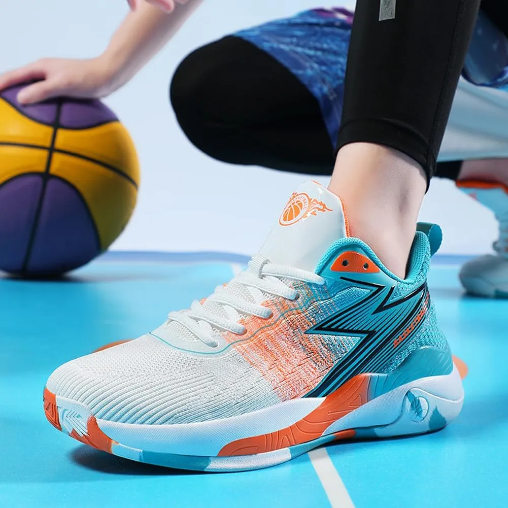 VAXAV Unisex Professional Outdoor Sports Sneakers High Top Basketball Athletic Running Tennis Shoes