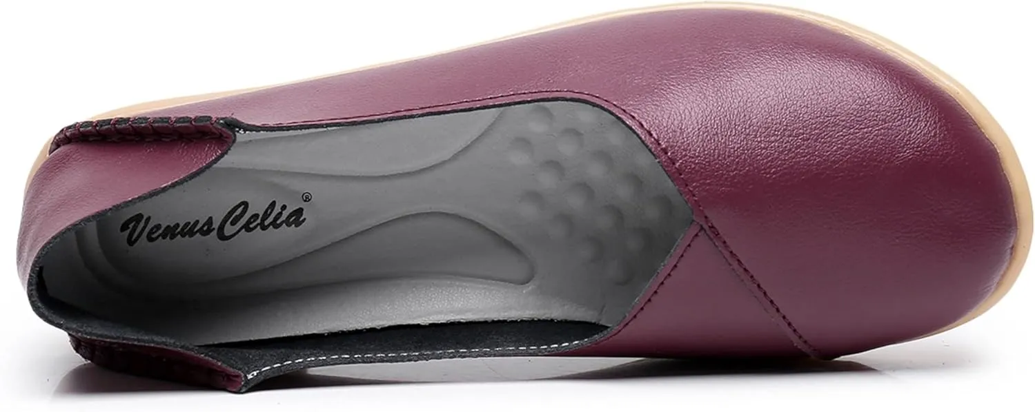 VenusCelia Women's Bare Walking Flat Loafer