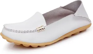VenusCelia Women's Natural 2 Comfort Walking Flat Loafer