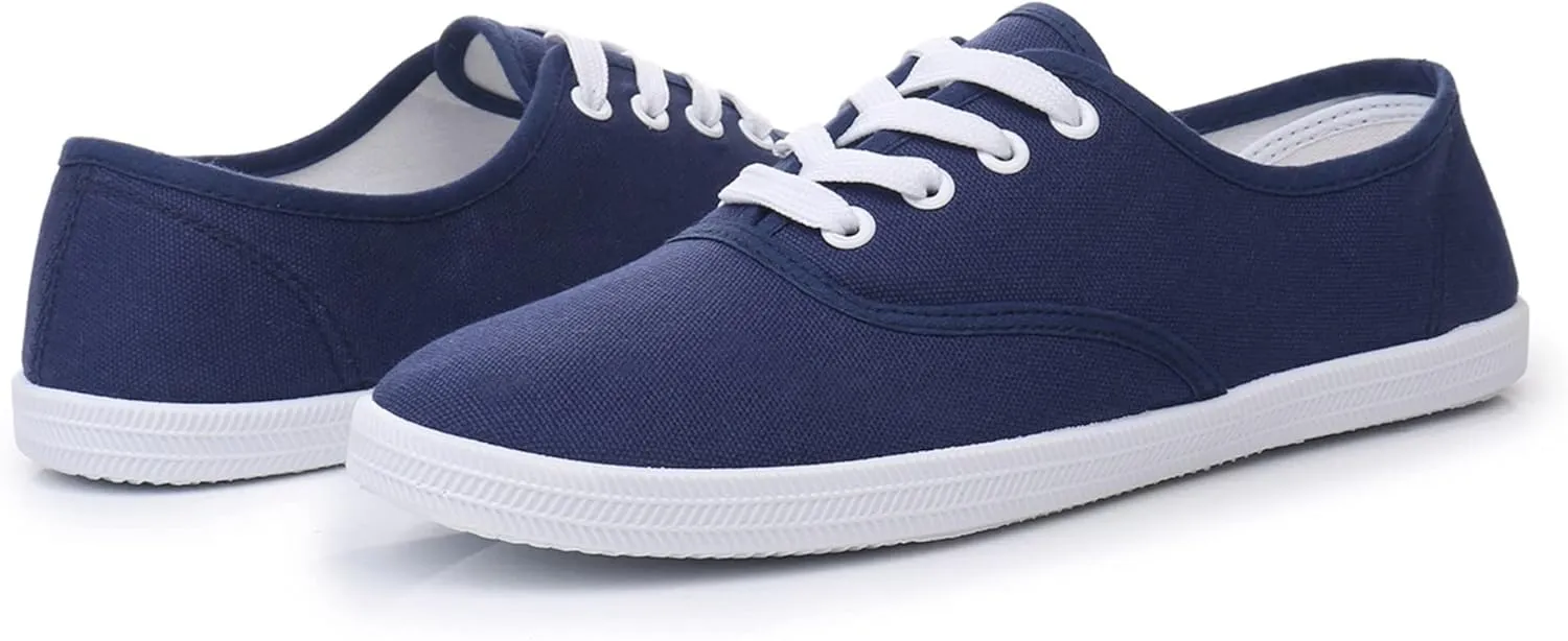 VenusCelia Women's Rainbow Lace Up Sneaker Shoes