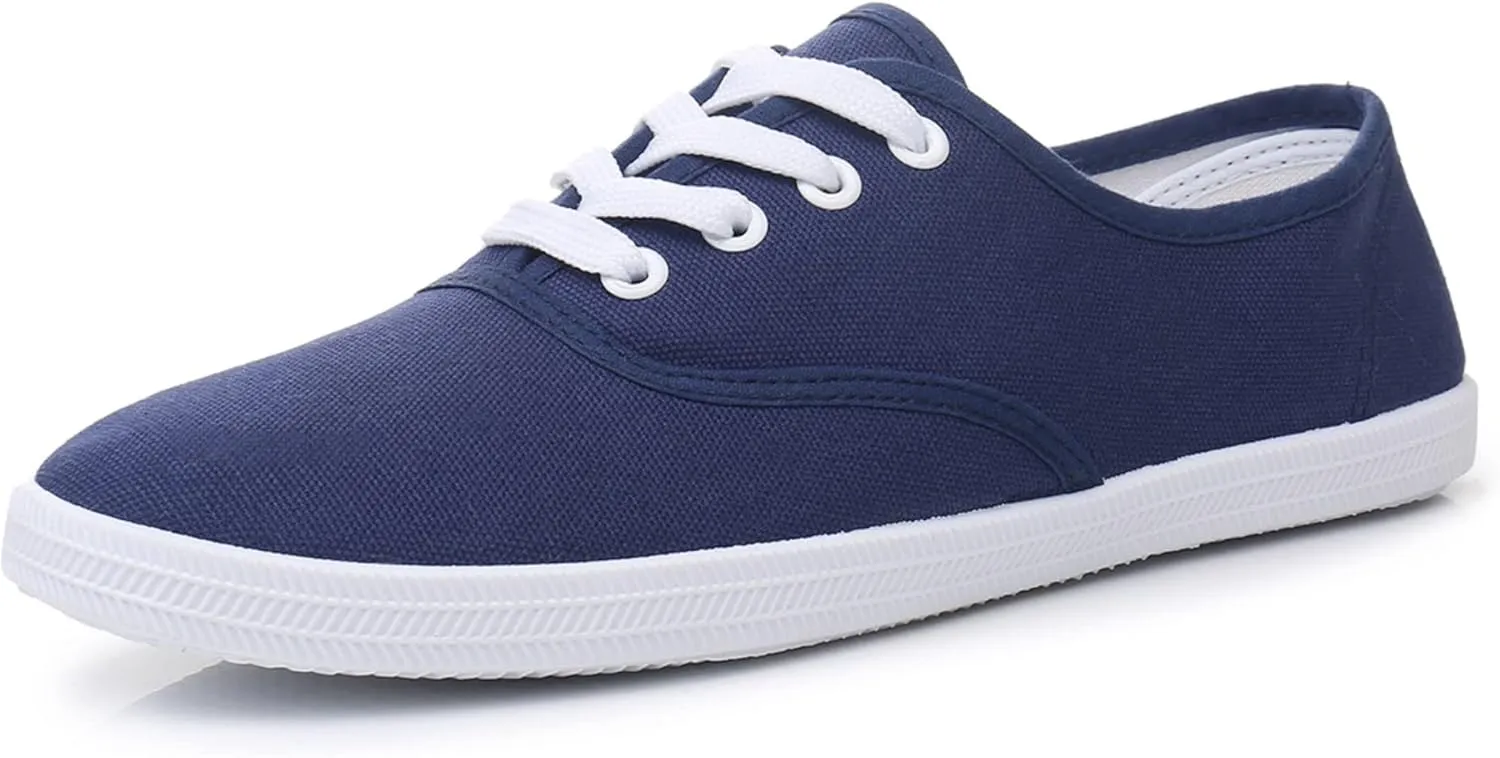 VenusCelia Women's Rainbow Lace Up Sneaker Shoes