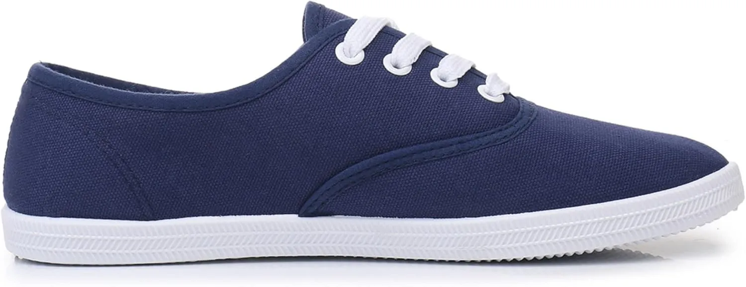 VenusCelia Women's Rainbow Lace Up Sneaker Shoes