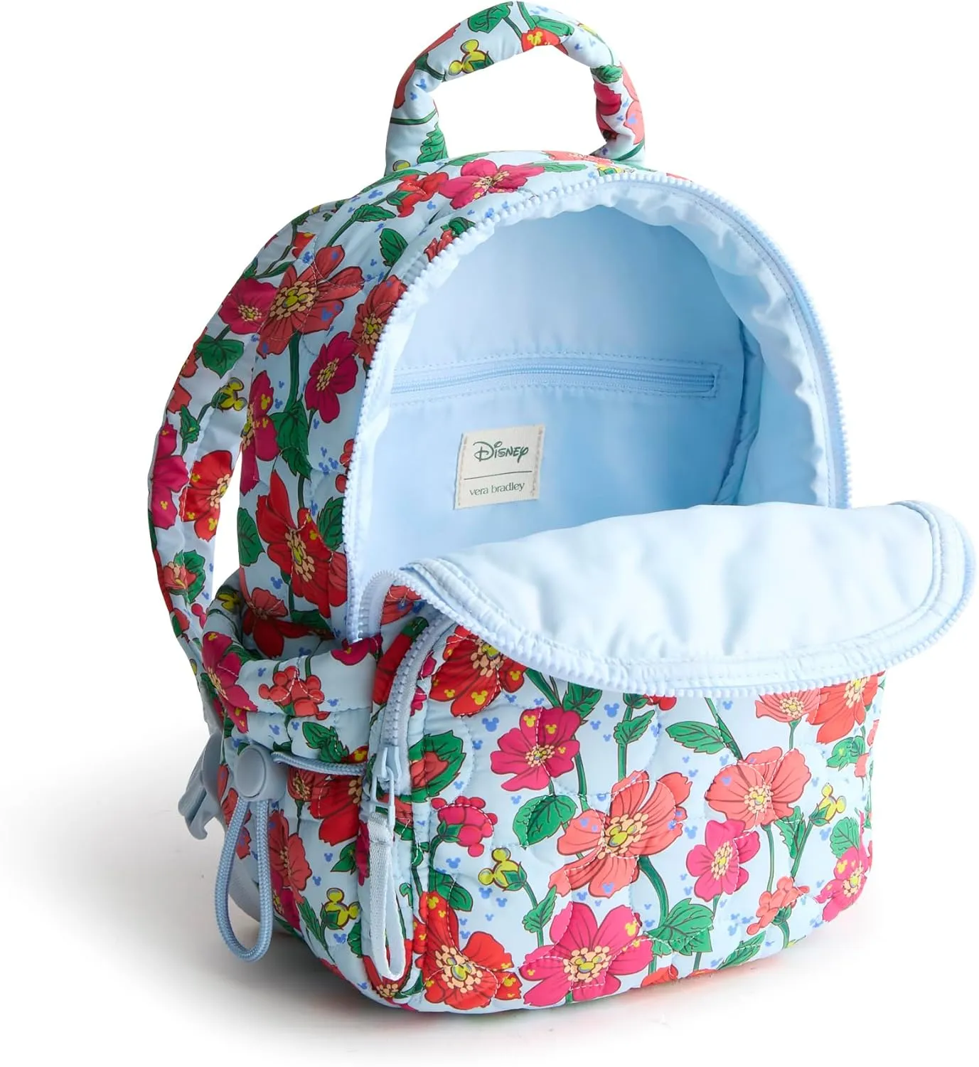 Vera Bradley Women's Disney Featherweight Small Banbury Backpack, Mickey Meadow, One Size