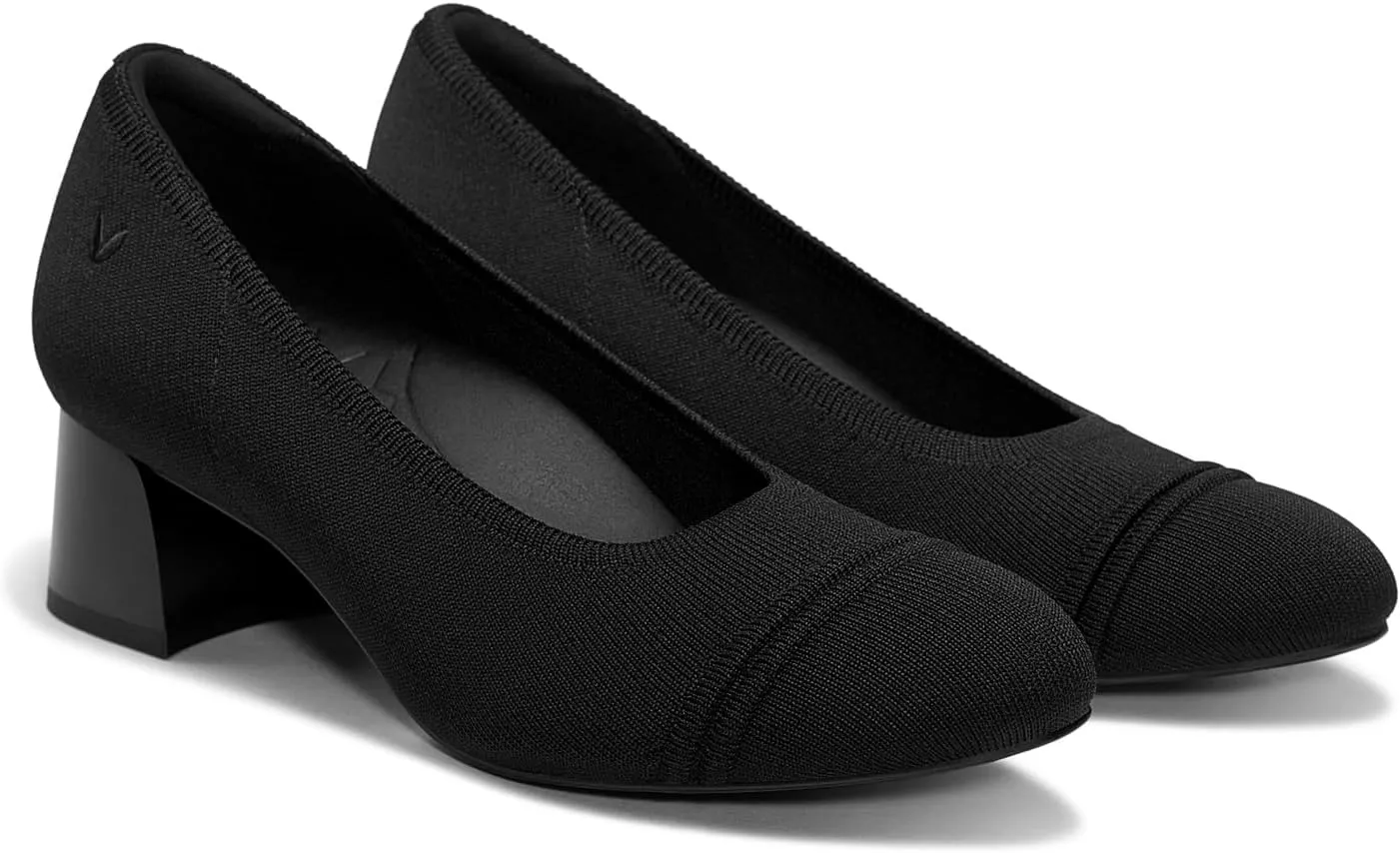 VIVAIA Julie Arch Pro Almond-Toe Stress Free Chunky Heels for Socializing, Party Round-Toe Shoes