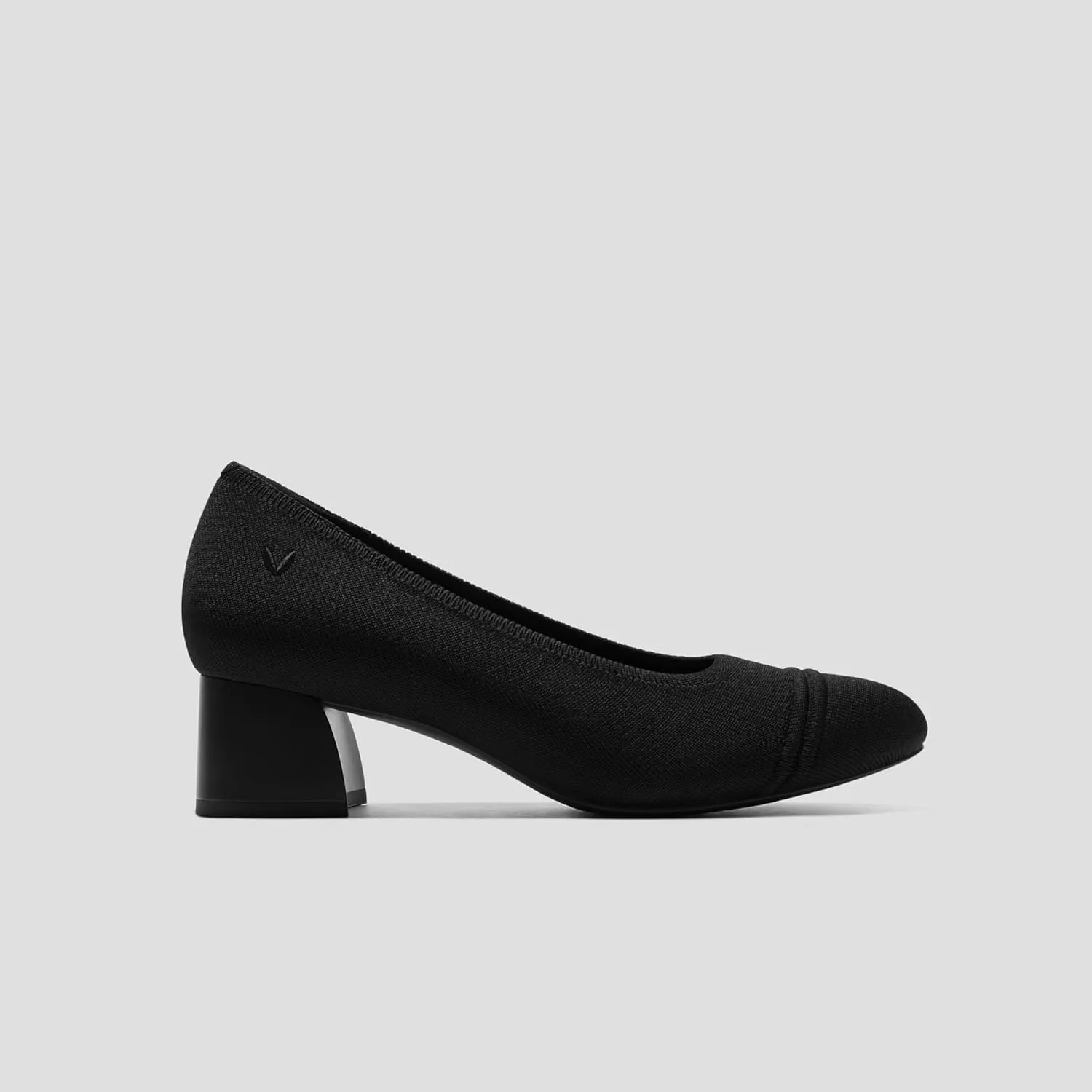 VIVAIA Julie Arch Pro Almond-Toe Stress Free Chunky Heels for Socializing, Party Round-Toe Shoes