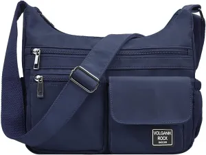 VOLGANIK ROCK Crossbody Bags for Women RFID Lightweight Travel Shoulder Bag Waterproof Nylon purses and handbags Pocketbook
