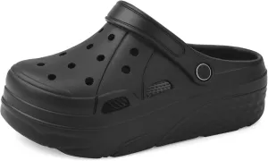 VONMAY Women's Platform Clogs Garden Shoes with Arch Support Comfortable Slip-on Slide Sandals Beach Slippers