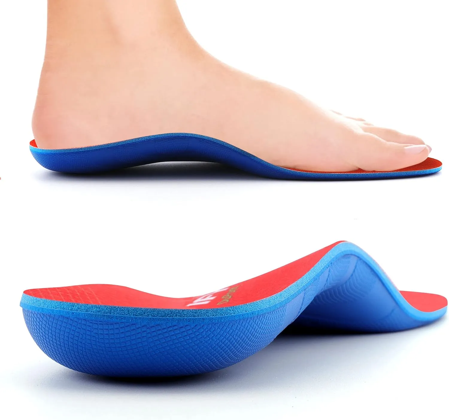 Walkomfy Arch Support Insoles for Women Men - Plantar Fasciitis Relief Orthotics Gel Shoe Inserts for Flat Feet Foot Fatigue, Over Pronation, Knee Back Pain - Stay on Your Feet Longer