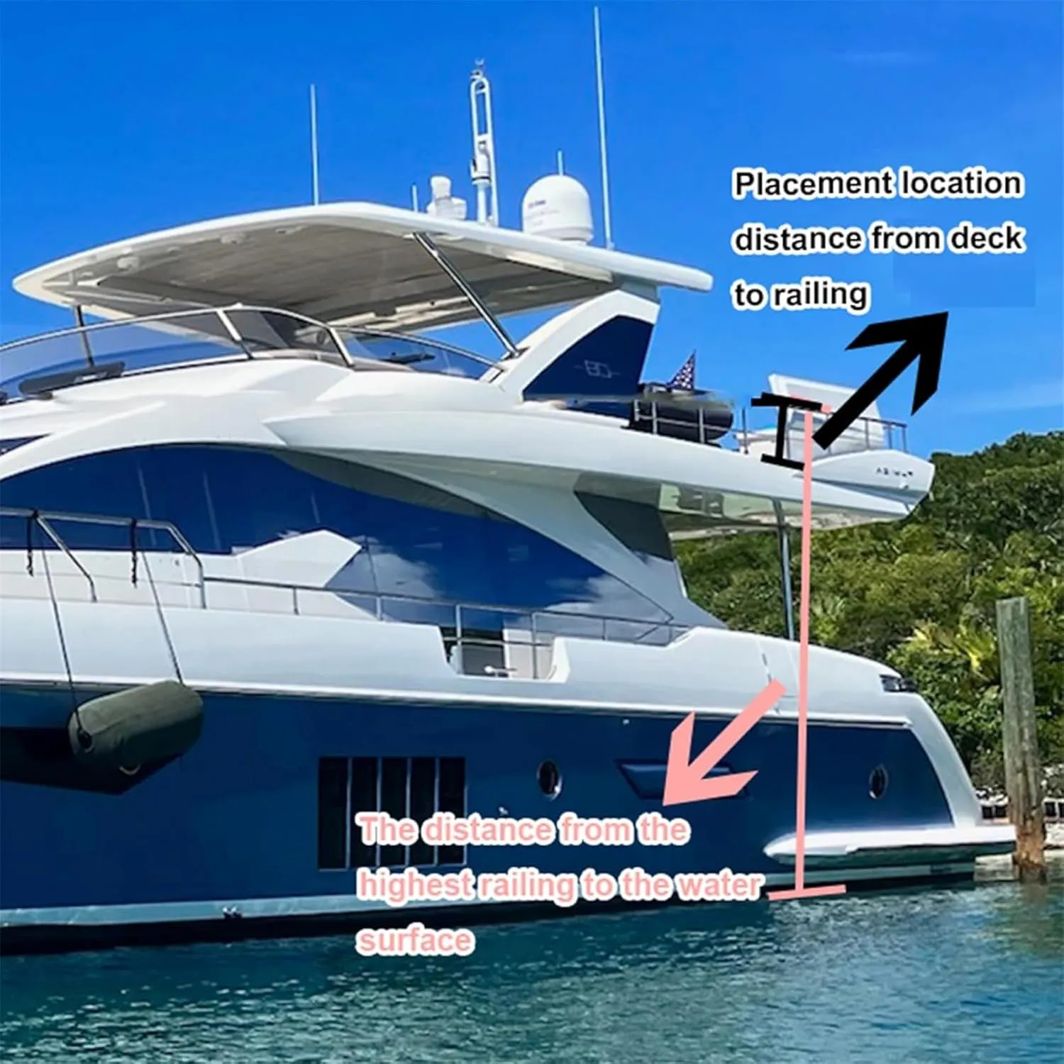 Water Floating Inflatable Yacht Slide with Air Pump and Support for Rivers, Pools, Beaches, Oceans