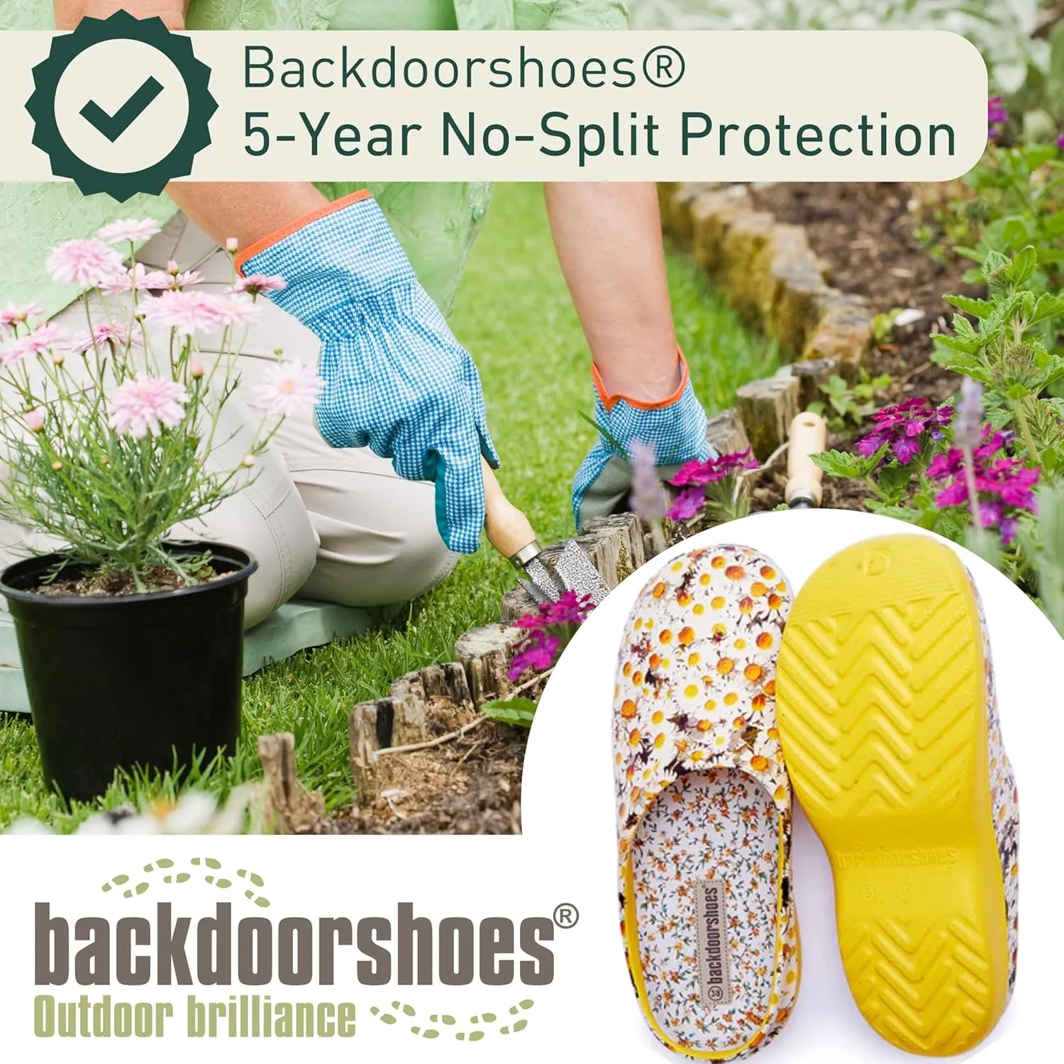 Waterproof Premium Garden Clog Shoes for Women with Arch Support