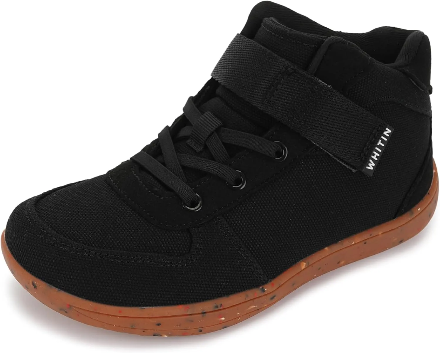 WHITIN High Top Boys/Girls Wide Barefoot Shoes   Zero Drop   Minimalist Sneaker for Little/Big Kids