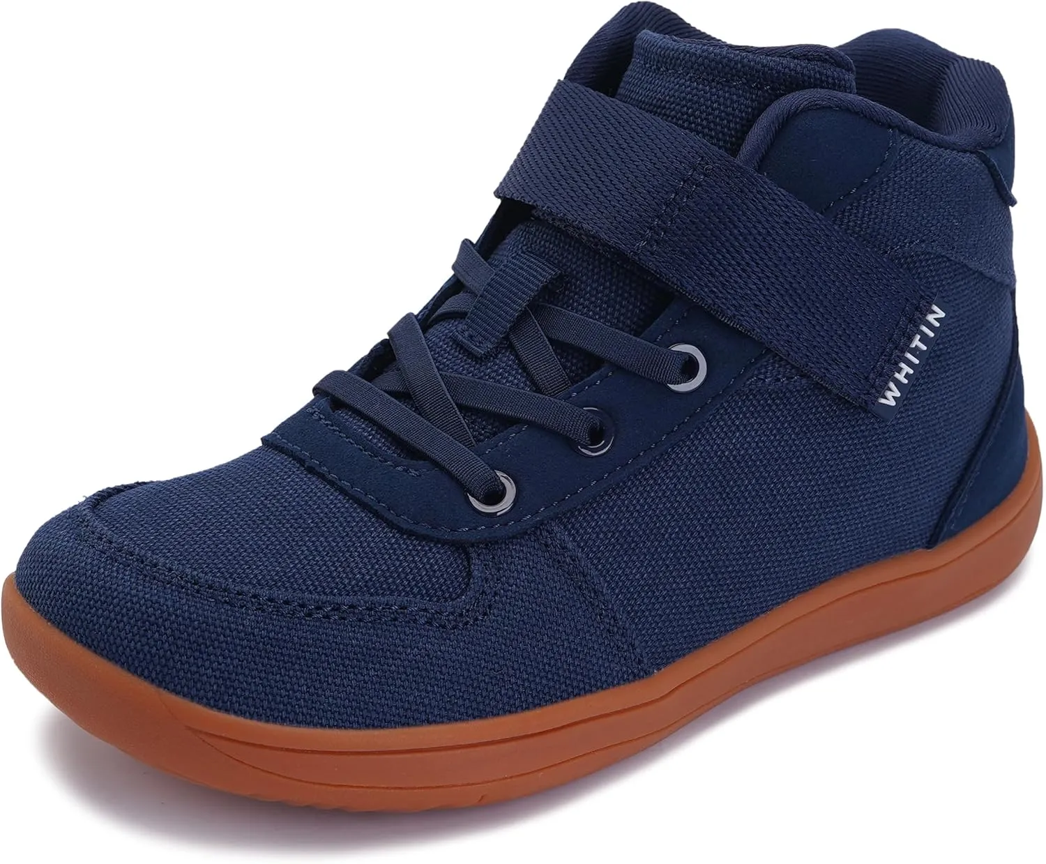 WHITIN High Top Boys/Girls Wide Barefoot Shoes   Zero Drop   Minimalist Sneaker for Little/Big Kids