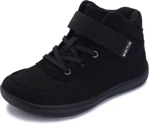 WHITIN High Top Boys/Girls Wide Barefoot Shoes   Zero Drop   Minimalist Sneaker for Little/Big Kids