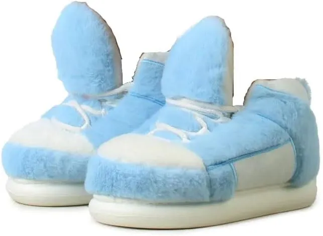 Wild Diva Slippy-01 Women's Lace Up Fur Detail Closed Toe Sneaker Slippers