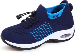 Women Slip on Trainers Orthopedic Breathable Cushion Shoe Comfortable Casual Ladies Athletic Shoe Thick Bottom Walking Shoes