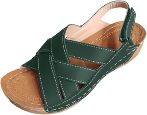 Womens Ankle Strap Sandals Walking Hiking Summer Beach Flats Shoes Comfort Open Toe Comfortable Dressy Arch Support Wedges Round Bottom Buckle 2025 Orthotic Flat Women Wide Width Slippers