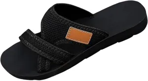 Women's Arch Support Flip Flops Mesh Sandals - Breathable Casual Beach Walking Cushioned Orthopedic Sandals Footwear