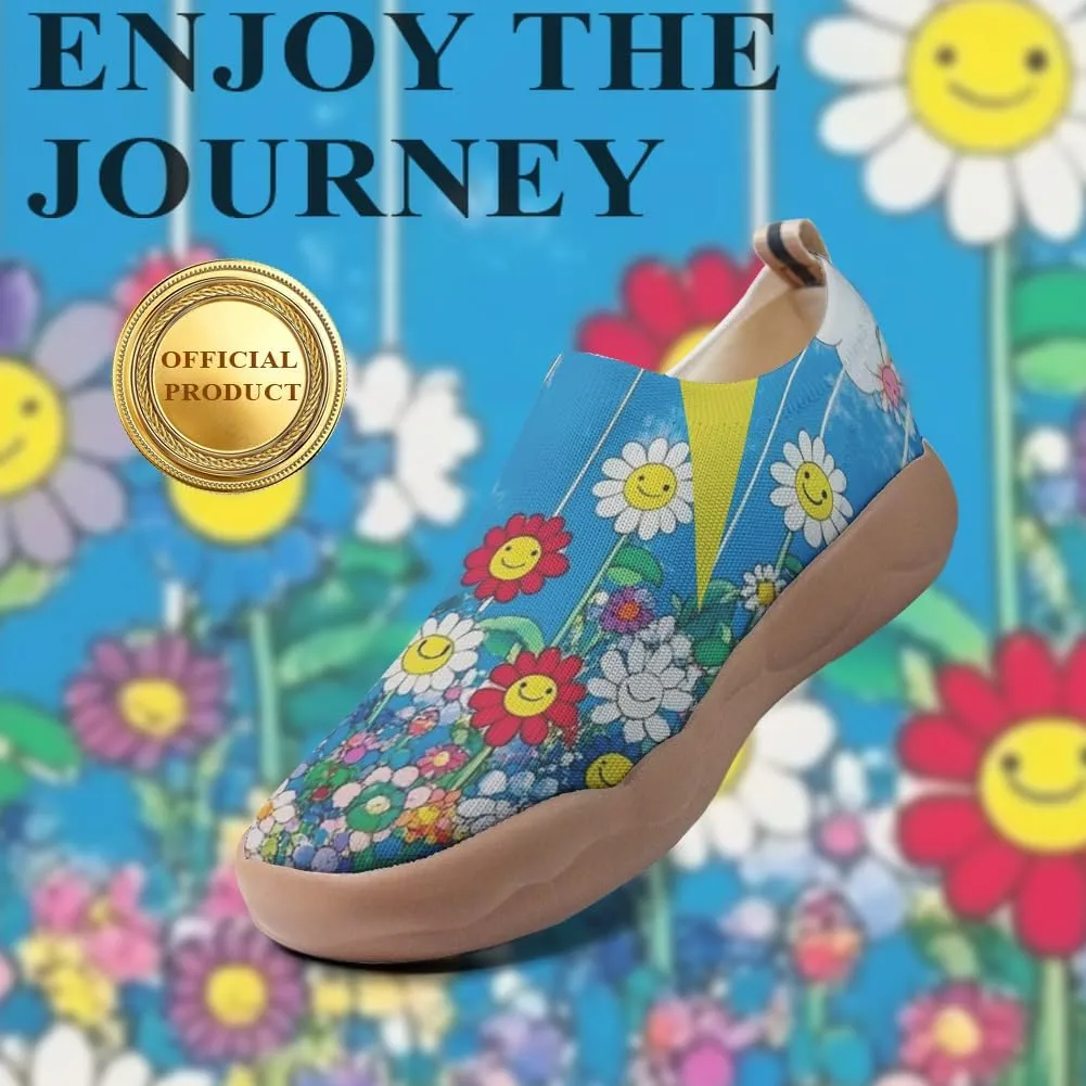 Women's Art Travel Shoes Slip-on Loafers Comfortable, Light and Fashionable Sneakers