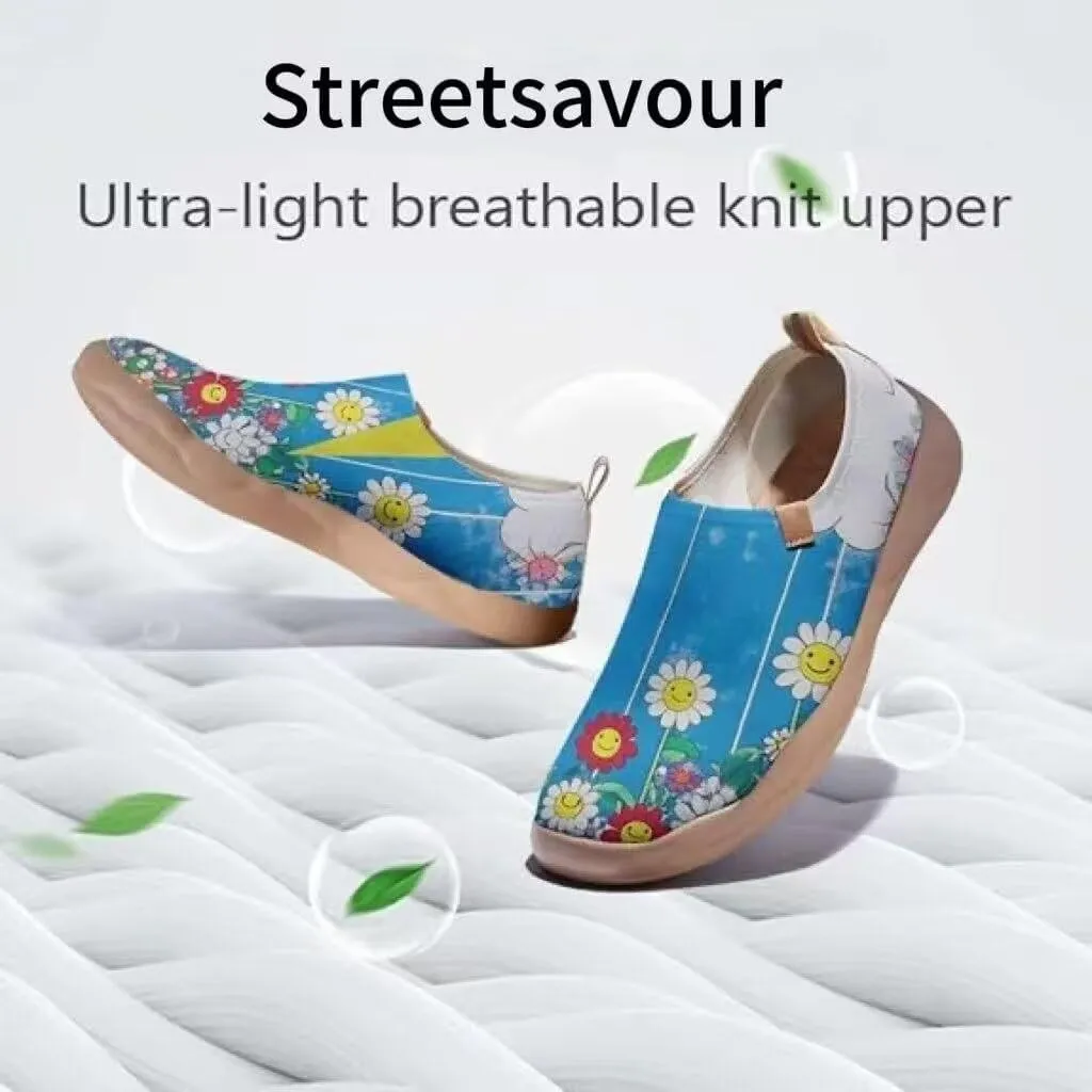 Women's Art Travel Shoes Slip-on Loafers Comfortable, Light and Fashionable Sneakers