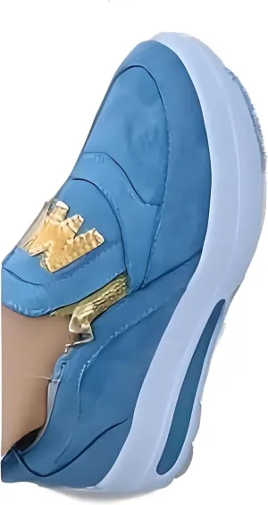 Women's Casual Platform Slip-on Orthopedic Sneakers, Women Lightweight Slip On Walking Running Shoes, Breathable Non Slip