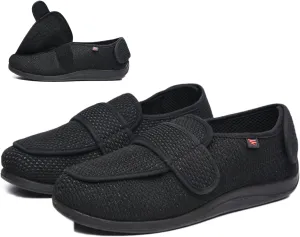Women's Diabetic Shoes Comfortable and Adjustable Extra Wide Slip-on Shoes for Elderly,Edema,Swollen Feet