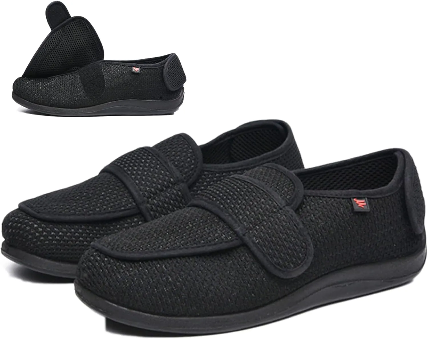 Women's Diabetic Shoes Comfortable and Adjustable Extra Wide Slip-on Shoes for Elderly,Edema,Swollen Feet