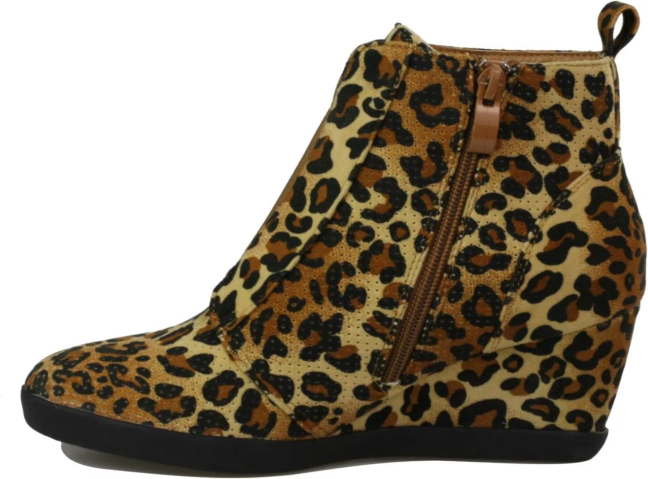 Women's Fashion Wedge Sneakers High Top Hidden Wedge Heel Platform Lace Up Shoes Ankle Bootie