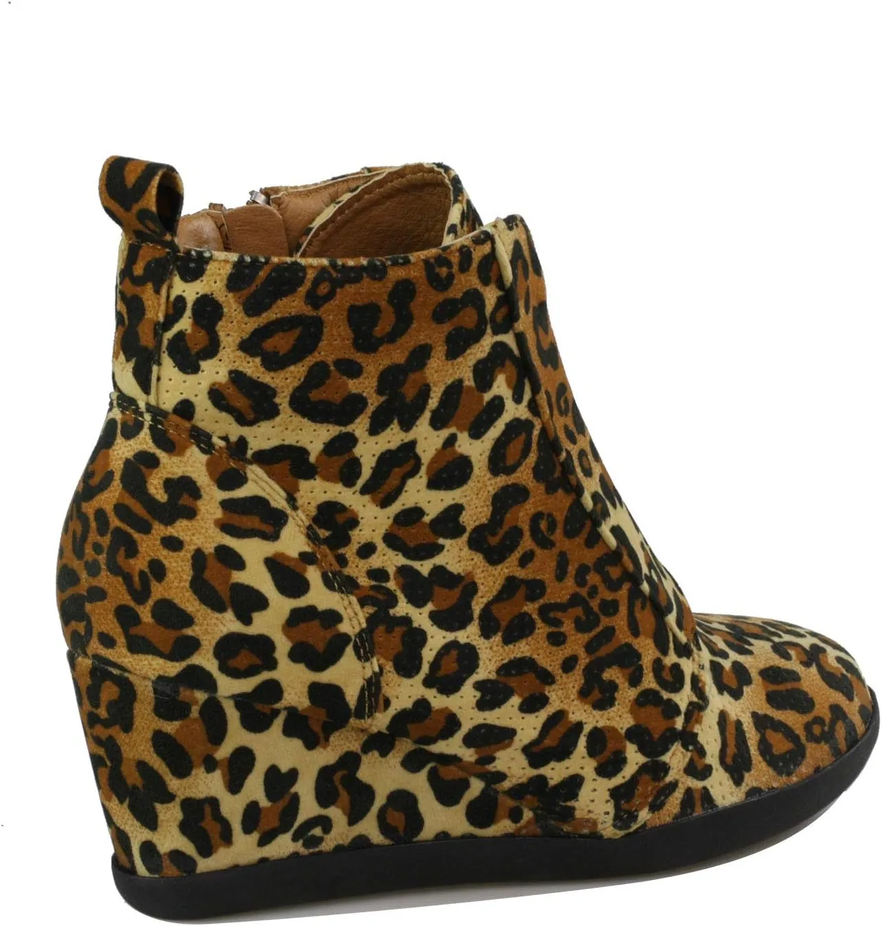 Women's Fashion Wedge Sneakers High Top Hidden Wedge Heel Platform Lace Up Shoes Ankle Bootie