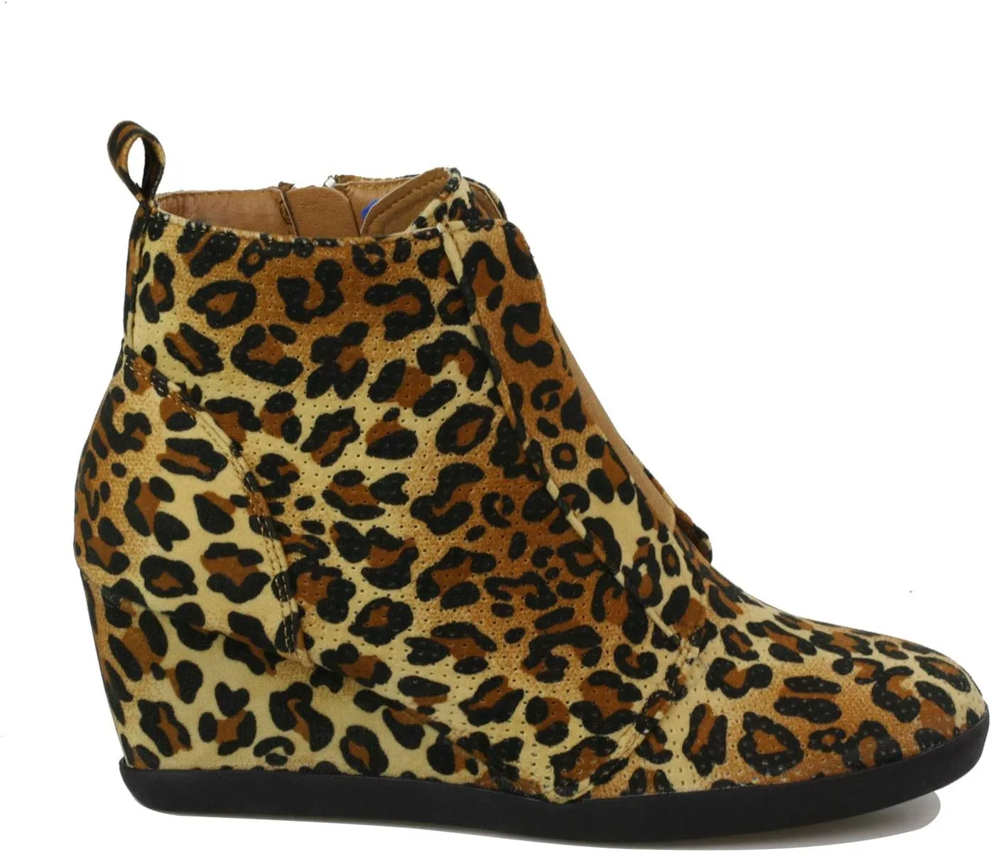 Women's Fashion Wedge Sneakers High Top Hidden Wedge Heel Platform Lace Up Shoes Ankle Bootie
