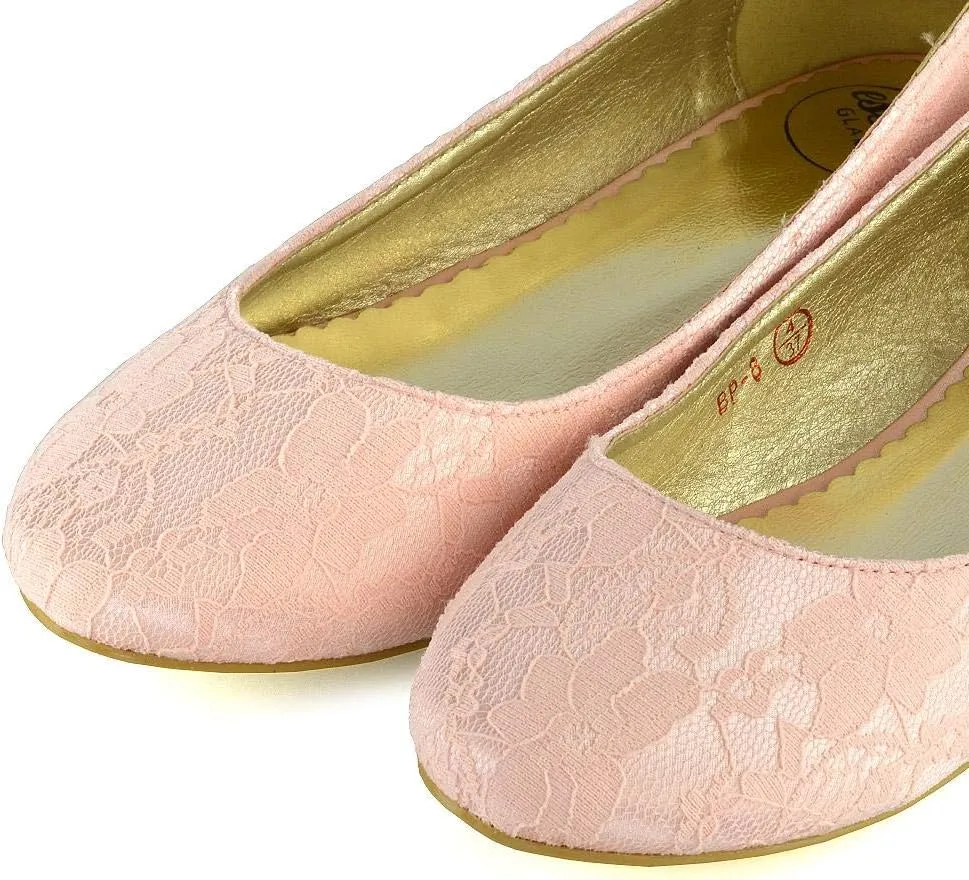 Womens Flat Bridal Shoes Ladies