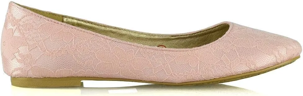 Womens Flat Bridal Shoes Ladies