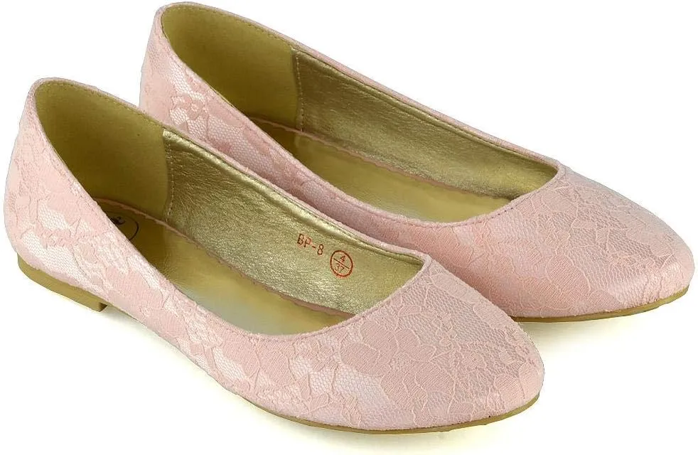 Womens Flat Bridal Shoes Ladies