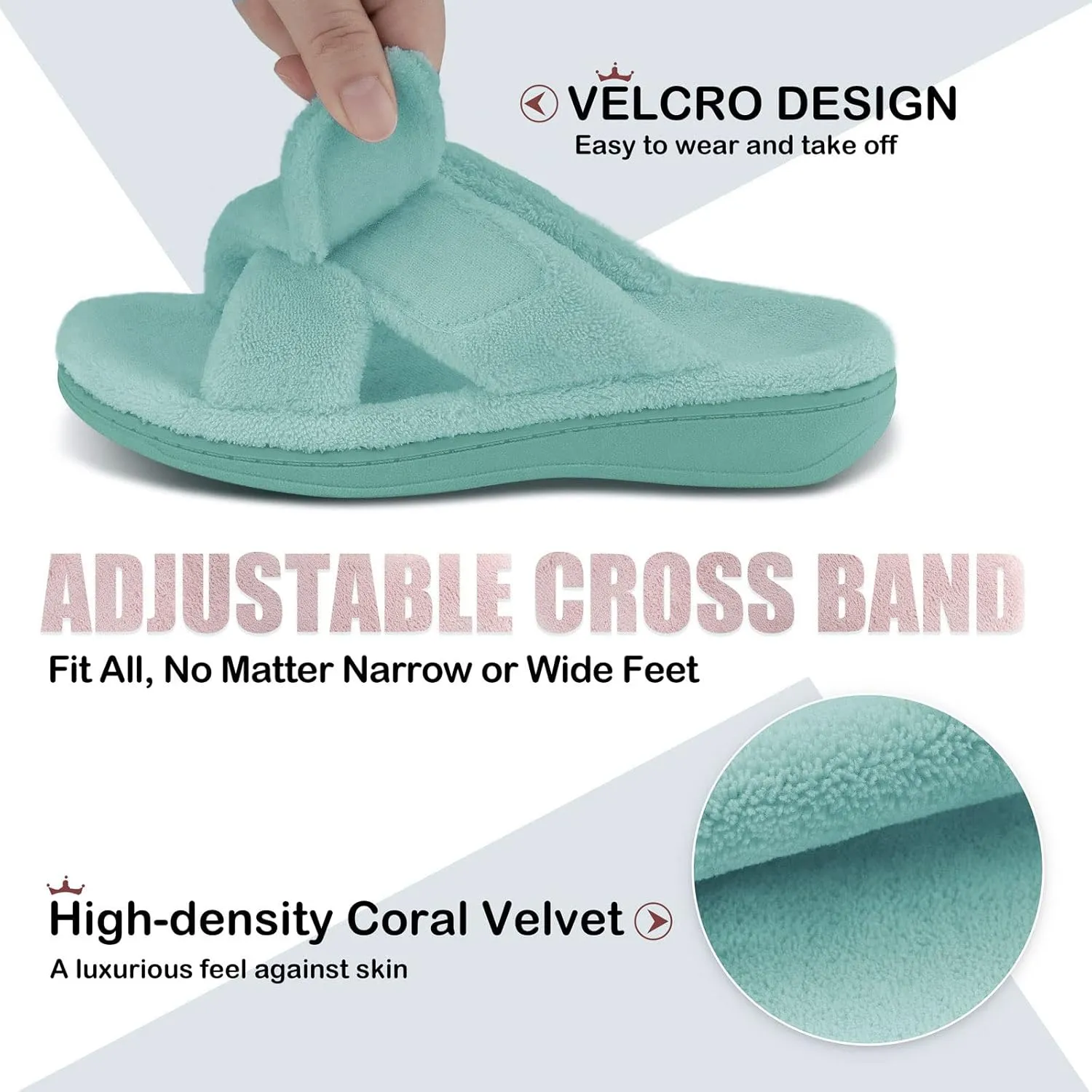 Women's Fuzzy Orthotic Arch Support Slippers Orthopedic Plantar Fasciitis Furry House Slide Slippers