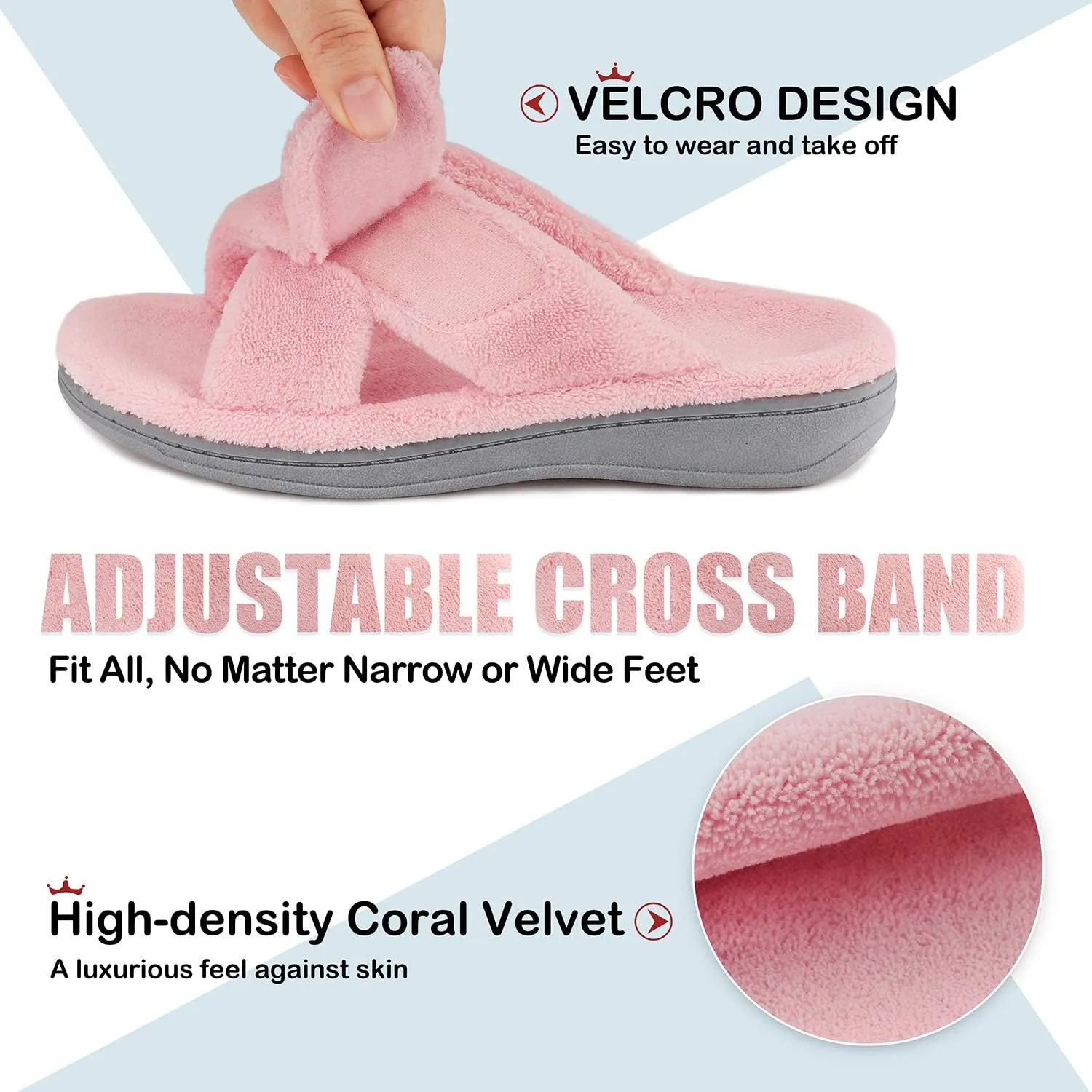 Women's Fuzzy Orthotic Arch Support Slippers Orthopedic Plantar Fasciitis Furry House Slide Slippers