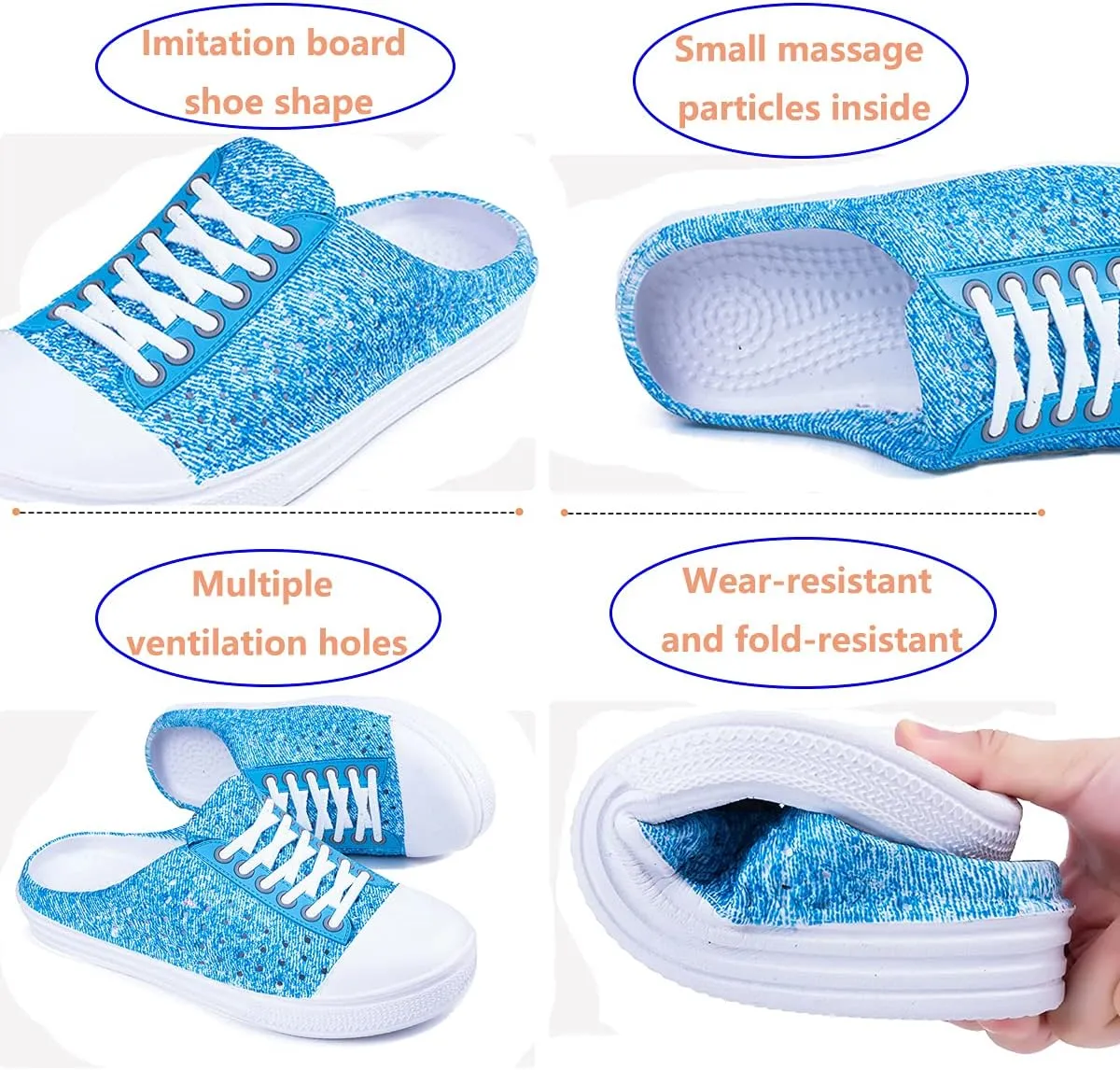 Womens Gardening Clogs Non-Slip Hole Breathable Lightweight Slippers Summer Beach Bathroom Sandals Indoor Outdoor Shoes Slip On