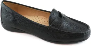Women's Genuine Leather Casual Comfort Slip on Loafers