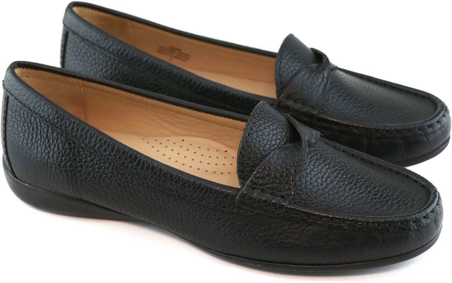 Women's Genuine Leather Casual Comfort Slip on Loafers